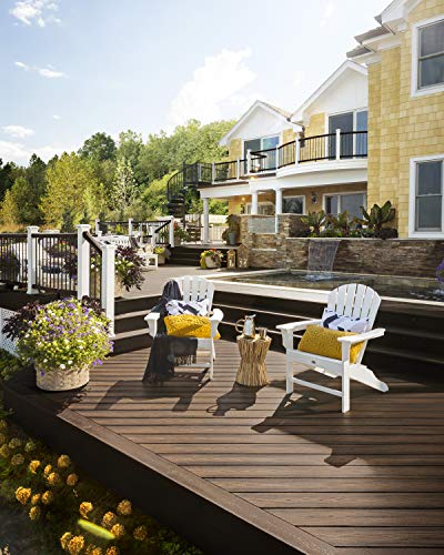 Trex Outdoor Furniture Yacht Club Shellback Adirondack Chair In Classic White #TOP5