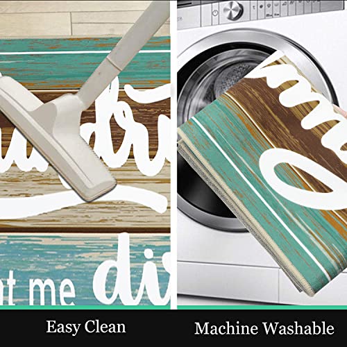 Hebe Farmhouse Laundry Room Rug Runner 2'X6' Non Slip Washable Laundry Rugs And Mats Entrance Runner Rugs For Kitchen Floor Bathroom Laundry Room Area Rugs… #TOP3