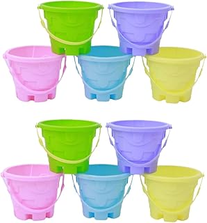 ibasenice 10 Pçs Barril De Plástico Brinquedos Infantis Kidcraft Playset Brinquedos De Praia Modelo Castelo Balde De Praia Brinquedos Balde De Praia Balde De Areia Mini Balde Brinquedos