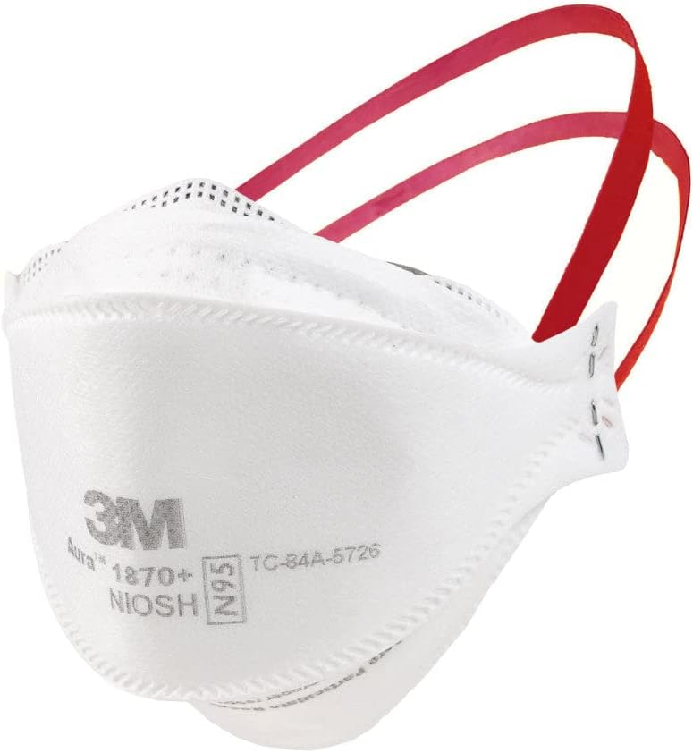 Polyethylene *- Aura 1870+ Niosh Certified - Pack of 20, White, For Unisex Adult