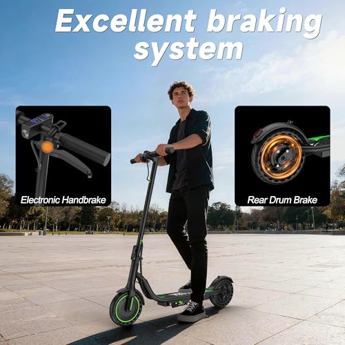 Image of VOLPAM Electric Scooter, 19 /22MPH, 500W /800W /350wMotor, 60 /40 /31 /23 /15Miles Long Range, Dual Braking, Max Load 264 lbs