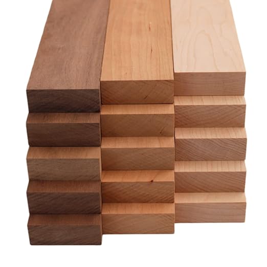 Pack de 15 tablas de madera rectangulares 3/4" x 2" x 24" miniatura 2