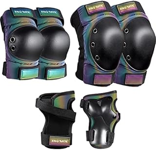 Adult/Kids/Youth Knee Pad Elbow Pads, XINDAER Womens Skate Protective Gear Set 3 in 1 Knee and Elbow Pads Wrist Guards for Skateboard, Roller Skates, Skating, Scooter, Inline Skates, Cycling