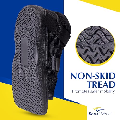 Brace Direct Pediatric Post-Op Shoe, Children’s Foot Injury Recovery, Support for Broken Toes, Fractures, Sprains, Protective Square Toe, Universal Left or Right Foot, Kids M (US 4.5-6)