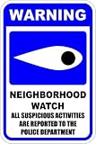 Municipal Supply & Sign Co Neighborhood Watch Sign - Striking 12 x 18 Design with Blue 3M High-Intensity Prismatic Reflective Sheeting. A Genuine Sign Backed by a Solid 10-Year 3M Warranty.