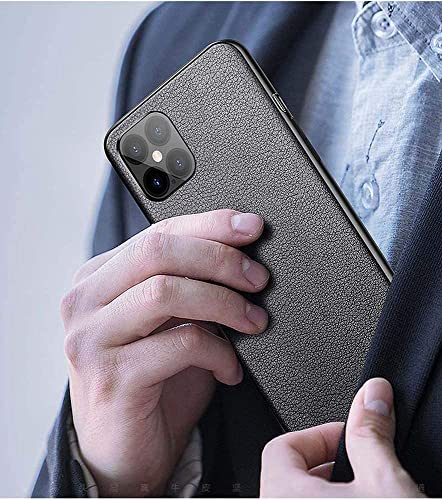 Coque iPhone 12 Pro 6,1 étui cuir véritable antichoc marron - 7