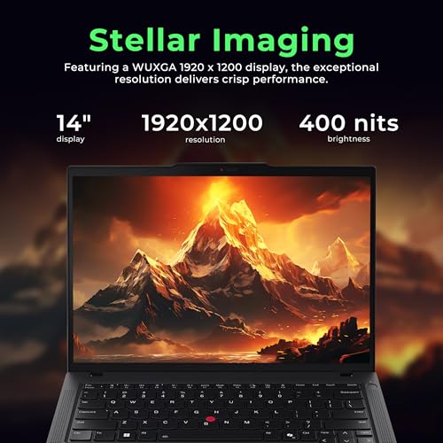 Image of Lenovo ThinkPad T14 G5 14 inch WUXGA Laptop, Intel Ultra 7 165U, 32GB DDR5 RAM, 3TB Storage(2TB SSD+1TB Docking Station Set), Intel Graphics, Backlit Keyboard, Fingerprint, Wi-Fi 6E, Win 11 Pro, Black