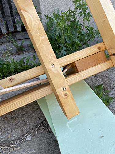 EFO Heizkörperpinsel Set 3 Stück 36 mm | Malerpinsel mit langem Holzstiel für schwer zugängliche Stellen | Fassadenpinsel mit schrägem Kopf für präzises Streichen | Maler Pinsel | Borstenmischung