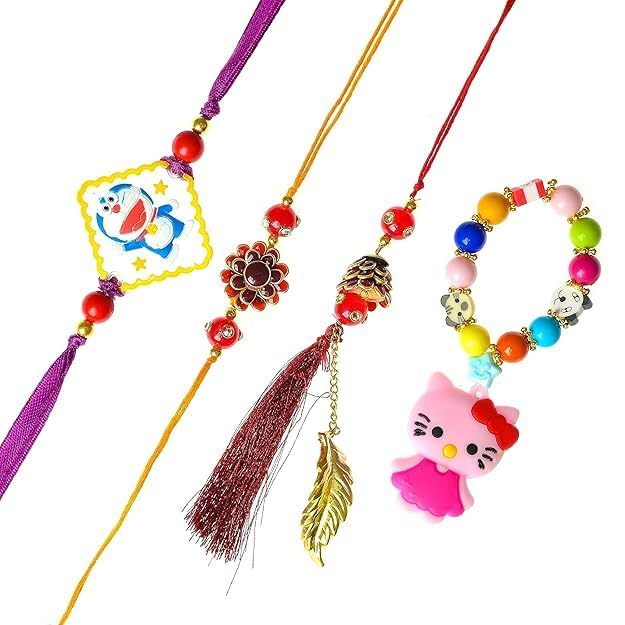 IMAGICART Family Rakhi Set For Bhaiya Bhabhi & Kids | Designer Chuda Lumba Rakhi Set with 2 Kids Cartoon Rakhi | Raksha Bandhan Special Rakhi for Brother, Bhai, Bhaiya & Sister (Red-04) (B0DB5Z7DTS) Amazon Price History, Amazon Price Tracker