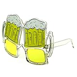 zeroUV Official Beer Fest Beer Goggles Funny Novelty Party Glasses (Yellow)