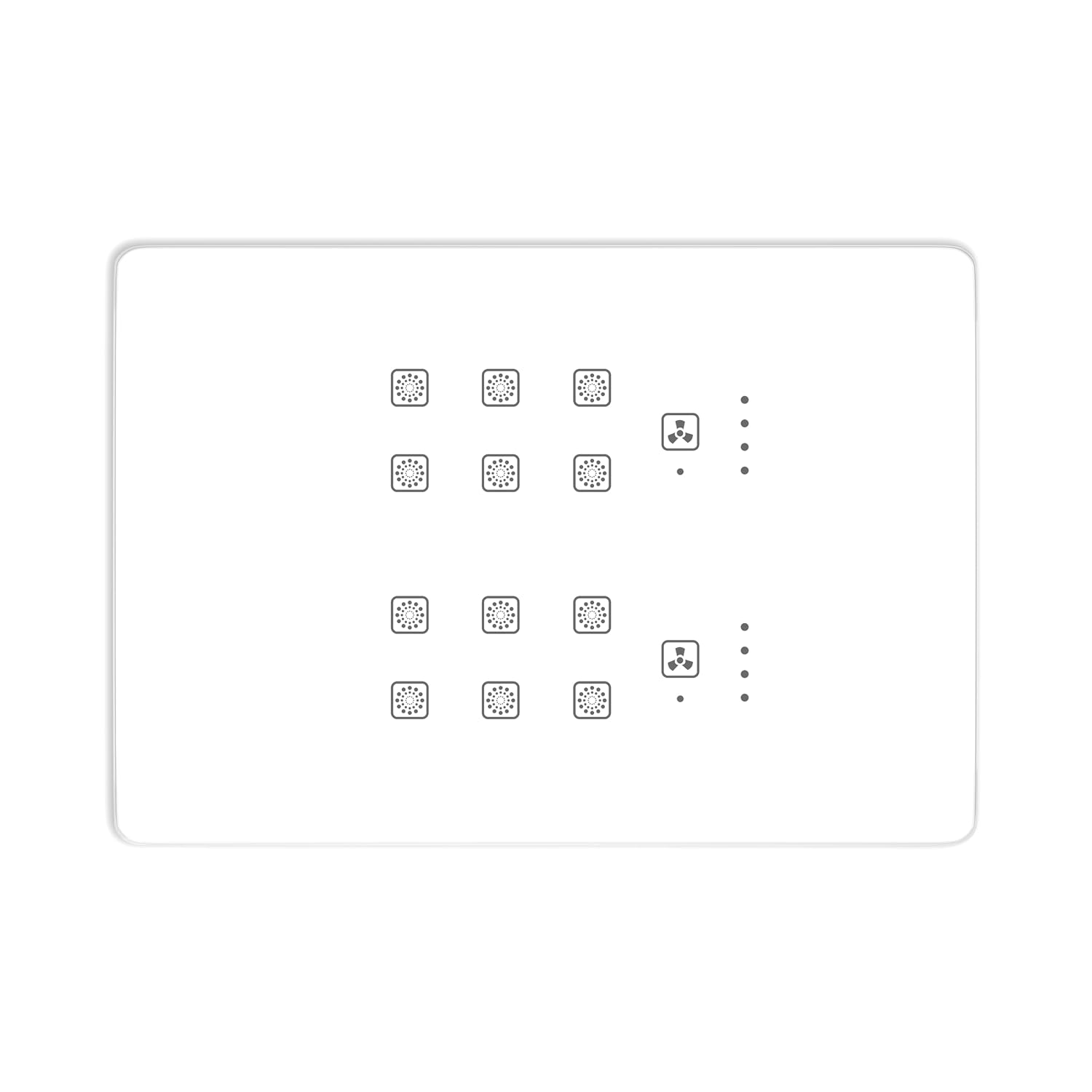 Teqooz® Smart Switch Board (WiFi + Remote) 12-Switch + 2 Fan Regulator (White) (12M Size) 3 Year Warranty | Works with Sma...