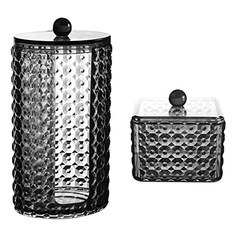 Dispensador de Algodones con Tapa Organizador de Baño Cover