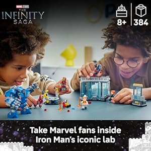 LEGO Marvel Iron Man’s Laboratory: Hall of Armor Building Toy - Marvel Superhero Toy for Kids, Boys and Girls, Ages 8+ - with Minifigures and a Mech - Gift Idea for Birthdays - 76315 — photo 2 of 6