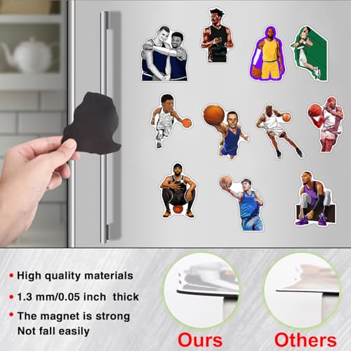 Imanes decorativos para nevera baloncesto 11 piezas miniatura 3