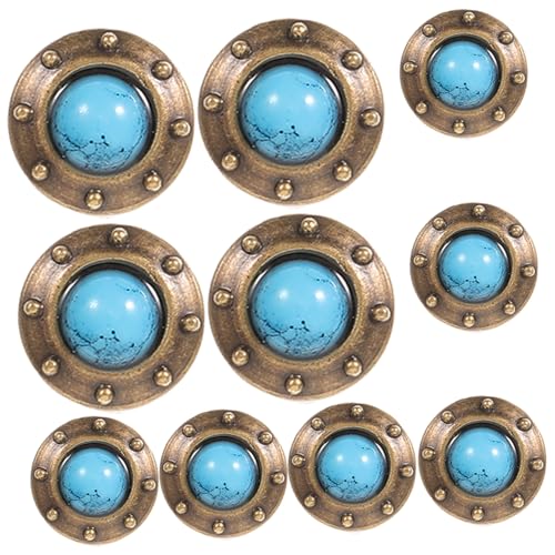 Boucles décoratives rétro boutons fermoir couture en fer forgé