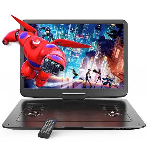 �y2026�����ŁE15.4�C���`���ʁz�|�[�^�u��DVD�v���[���[ 17.9�^ cd/dvd�v���[���[ �ԍڗp 1280*800 �t�� ��e�ʃo�b�e���[ 6���Ԓ����Đ� �[�W�����t���[ CPRM�Ή� ���W���[���@�\ 270°��]�\ CD/SD�J�[�h/US