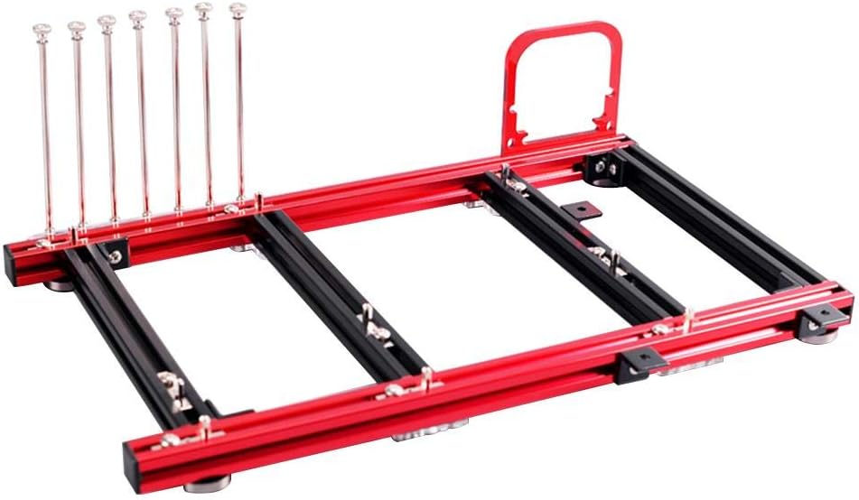 Yoidesu ATX Aluminum Open Computer Case Holder DIY Video Card with Bare Frame Stand, PC Open Frame Test Bench, Mini Computer Case ATX DIY Mod Base Stand