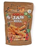 Coco Jas Roll Reisröllchen Kokosnuss 100g – Knusprige Thai Jasmine Rice Rolls mit Coconut Milk Flavor – Glutenfreier, halal zertifizierter Asia-Snack, 100% natürlich & Non-GMO