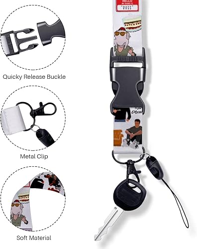 Miniatura 3 de Soporte para tarjetas de identificación con cordón, carrete retráctil, divertido programa de televisión, mercancía para fanáticos, regalos de
