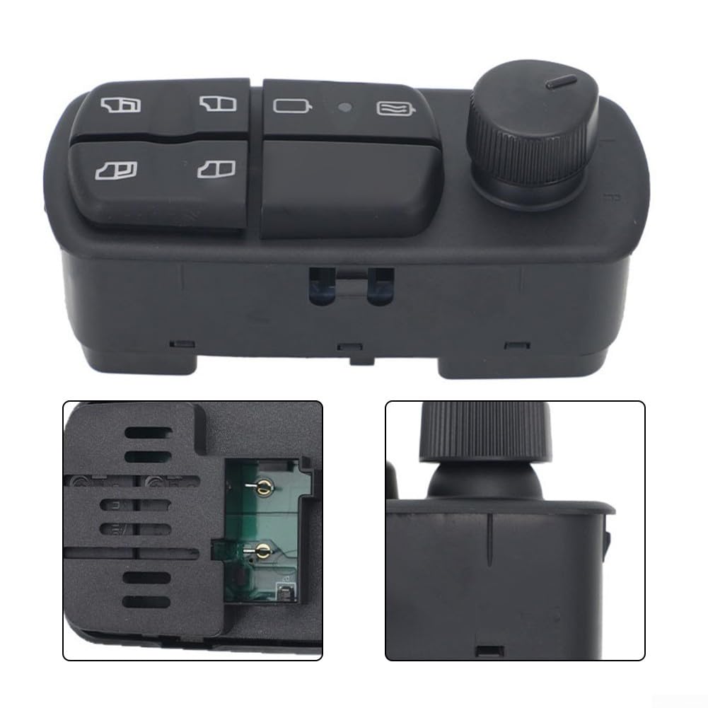 Interruttore di controllo finestra con alzacristallo per Mercedes per camion Benz A0025455113 Ricambio compatibile per modelli Axor, Atego, Econico