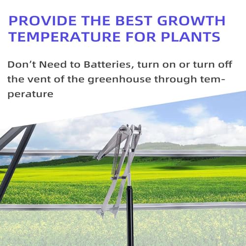 Invernadero automático solar para regular temperatura en huertos con ventilación de jardín 4X 7