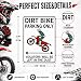 Smilelife Dirt Bike Accessories Boys Motorcross Gifts Funny Dirty Bike Parking Only Vintage Tin Sign for Man Cave Boy's Room Garage Wall Decor 8x12 Inch (3064)