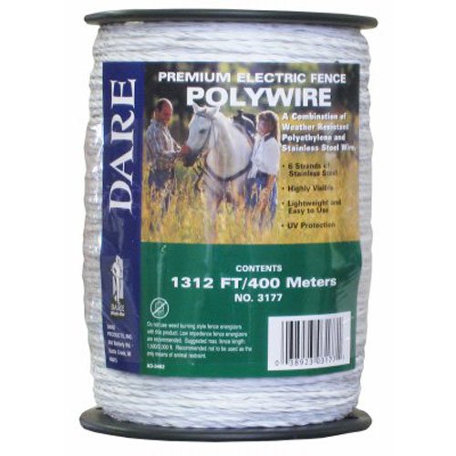 Fi-Shock Dare Products 3177 400mmx1312 WHT PolyWire