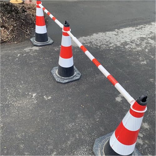 Barre de cône de signalisation rétractable pour stopper les accès non autorisés