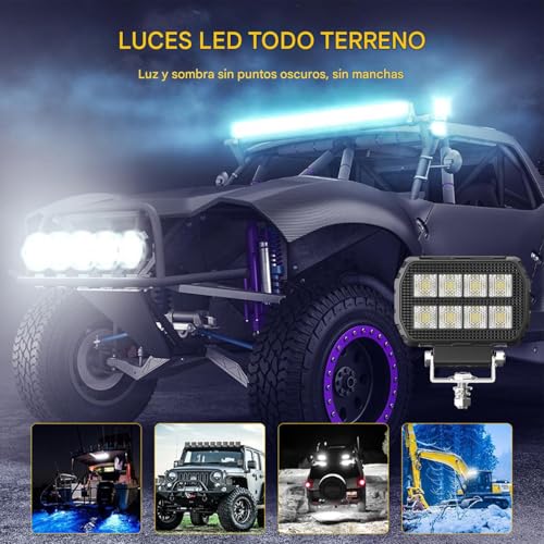 Luces de bote de niebla impermeables y LED off road lights para ATV 4