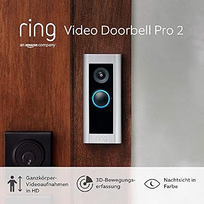 Ring Video Doorbell Pro 2, Zertifiziert und generalüberholt | Funktioniert mit Alexa
