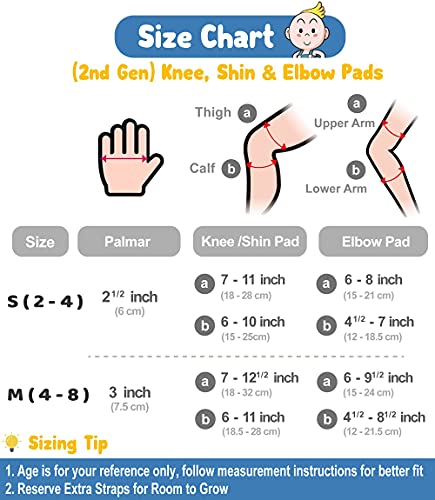 image for Simply Kids Soft-Style Kids Knee and Elbow Pads with Bike Gloves, Flex