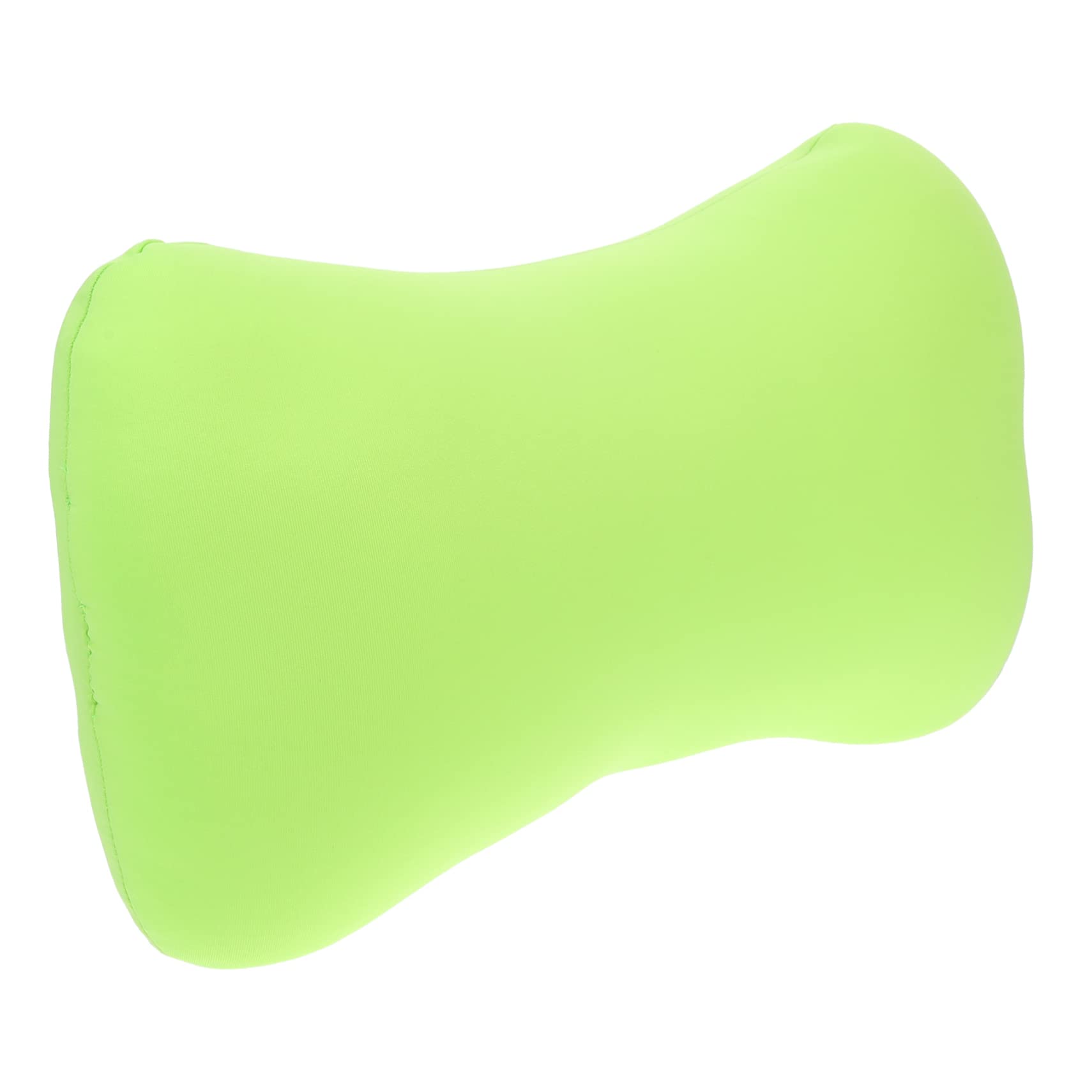 Ciieeo Almohada de Hueso Portátil para Acampar Verde Espuma de Partículas Tamaño Mini Cómoda Almohada Ergonómica para Cuello Accesorio de Camping y Oficina para Descanso al Aire Libre