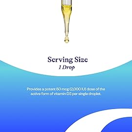Seeking Health Vitamin D3 Drops - Bone Health & Immune System Support Supplement - Liquid Vitamin D3 with Olive Oil - 1 FL oz, 900 Servings