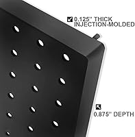 Vista 2 de Azar Displays 900944-BLK El kit organizador de pared multiusos de 24 piezas con dos paneles y surtido de accesorios: ganchos, compartimento divisor