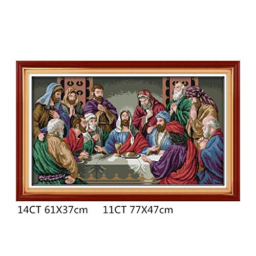 Kit Point De Croix La Cène De Jésus - Broderie DIY Pour Débutants Et Experts - 2