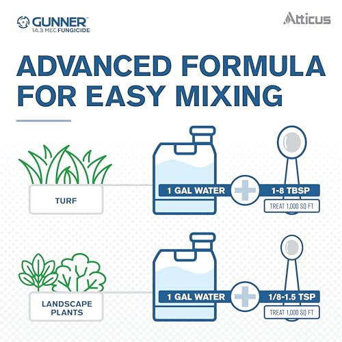 Image of Atticus Gunner 14.3 Fungicide (1 Gal) Controls Brown Patch, Dollar Spot, Blights, Powdery Mildew, and Rust - Propiconazole