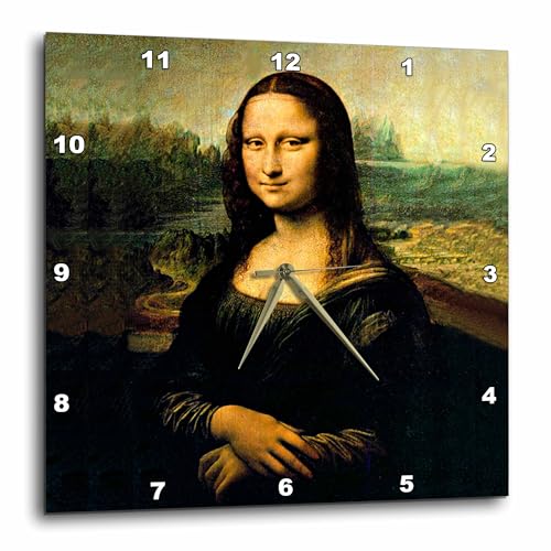 3 d Rose Wall Clock Silent 10 inch Monalisa Leonardo Da Vinci