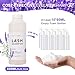 Arison Eyelash Eyelash Extension Shampoo 600ml / Eyelid Foaming Cleanser/Wash for Extensions and Natural Lashes/Paraben & Sulfate Free Safe Makeup & / Professional & Self Use (Lavender)