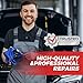 Windshield Urethane Adhesive - Quick Curing & Weather Resistant and Professional Strength Auto Glass Glue for Vertical & Overhead Application, Windshield Repair Kit with Gloves,10.5Oz Black (1-Pack)
