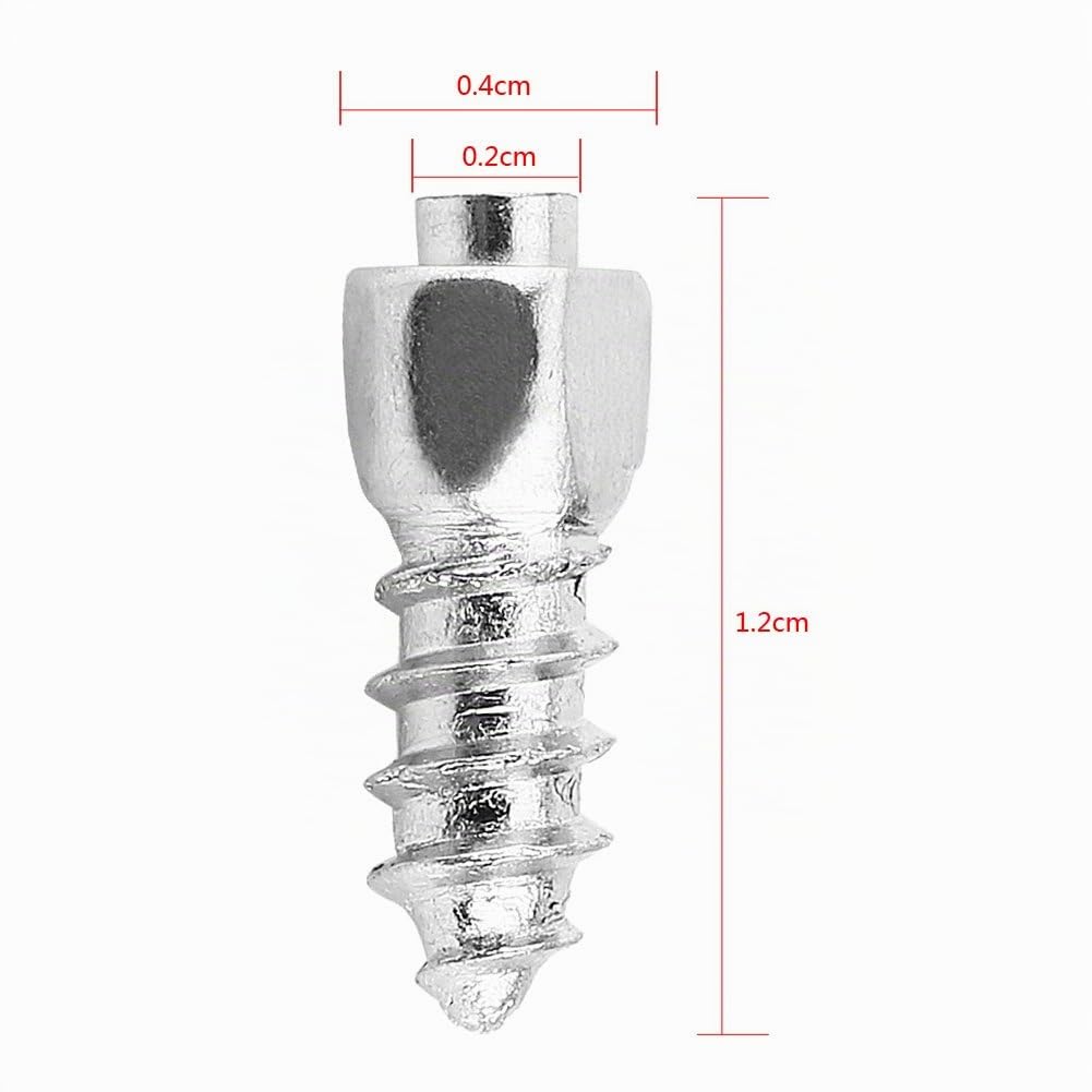 Qiilu 100 pz 12mm SUV ATV Anti-Scivolamento Vite Gomma Pneumatici da Neve Pneumatici Trim Accessori Auto