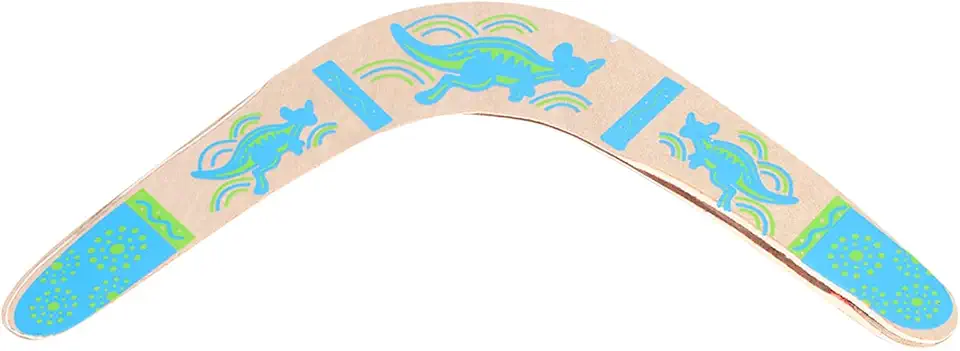 Bumerangue de Retorno de Madeira Em Forma V para Diversão Ao Ar Livre - 35 Cm, 62 G, Resistente Ao