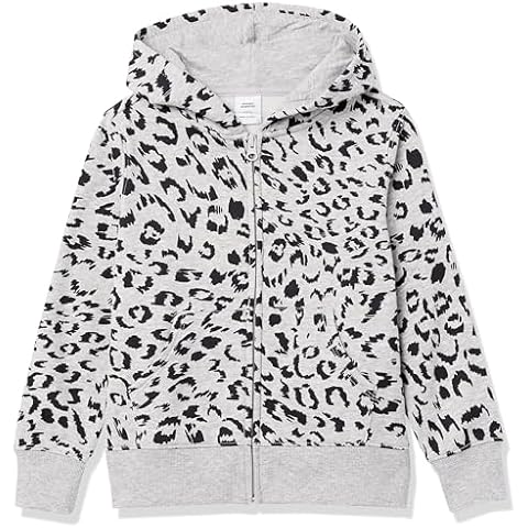 Amazon Essentials Girls' Fleece Zip-Up Hoodie Cover