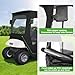 10L0L Golf Cart Driving Enclosure 2 Passenger for EZGO TXT/RXV 2 Door with Heavy Duty Zipper, 600D Golf Cart Rain Cover Driving Covers with Roll-up Windshield, 4-Sided Clear Window
