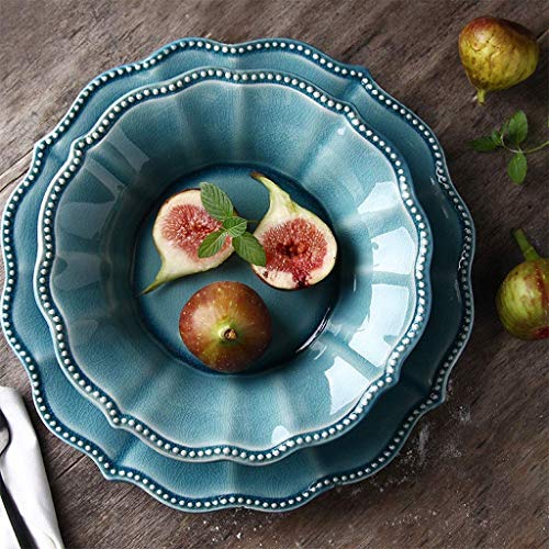 Assiette à salade céramique gaufrée américaine 20cm - 5