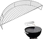 Uniflasy 52.3cm Warming Rack for 57 cm Weber Kettle Grills and Bigger One-Touch Weber Charcoal Grills Bar-B-Kettle charcoal, Smokey Mountain Cooker Smoker, Not Fit 47 cm Grill, Kettle Accessory