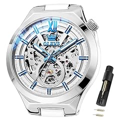 6722:silver strap&blue dial