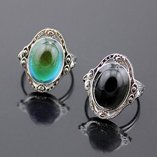 AST Works 1 X Cool Mood Ring Changing Color Magic Adjustable Temperature Control New Gift
