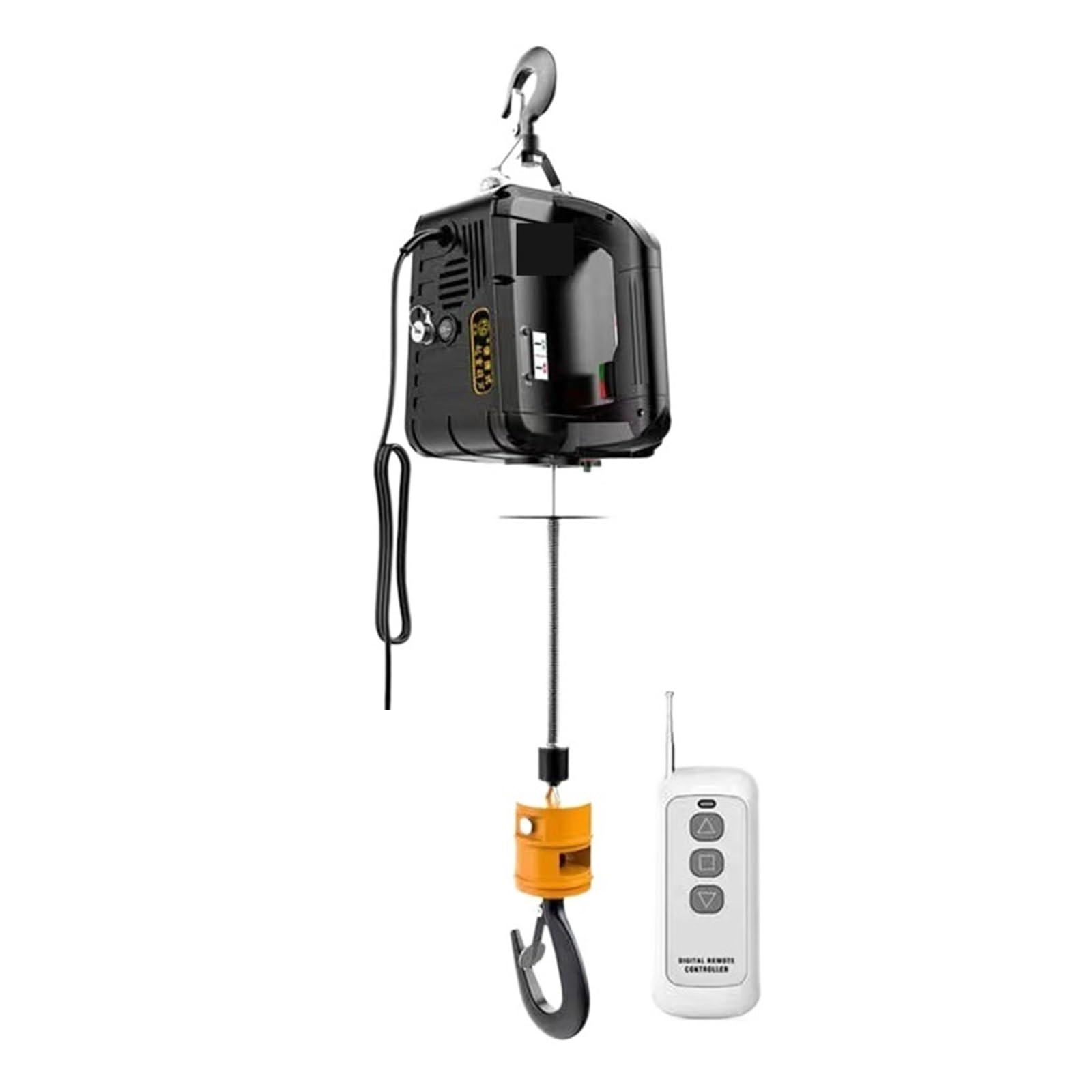 MYUYEE Trailer Winch, Electric Hoist,500Kg Portable Crane For Cars, Home Improvement, Cargo Handling, Production Workshop Lifting Safe & Convenient (Remote Control 1)