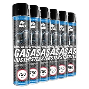 AAB Druckluft-Reiniger 6 x 750ml Druckluftspray