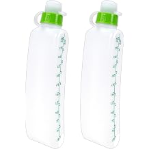 2-Pack Curved White Sports Water Bottles, Reusable, Free, 128g Each, Running, Outdoor Sports, Physical Activities